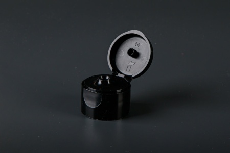 Флип топ 24/410 черный, гладкий, упаковка 100 шт