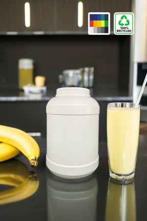 ПНД Банка Б-020 2 кг, комплект с крышкой, белый